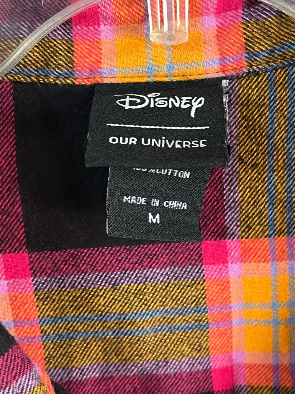 Disney Our Universe Hocus Pocus Plaid Flannel Sanderson Sister Shirt - Picture 3 of 5